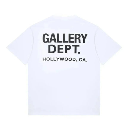 2026 New Vintage High Street T-shirt Gallery Printed Shirt Fashion Letter Printed T-shirt Casual O-neck T-shirt Summer Brand Top