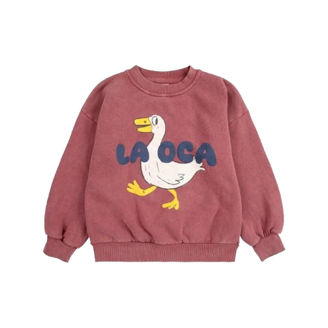 2025 New Children's Spring Autumn Hoodie Cartoon Print Unisex Sweatshirt European Style Top for Boys And Girls