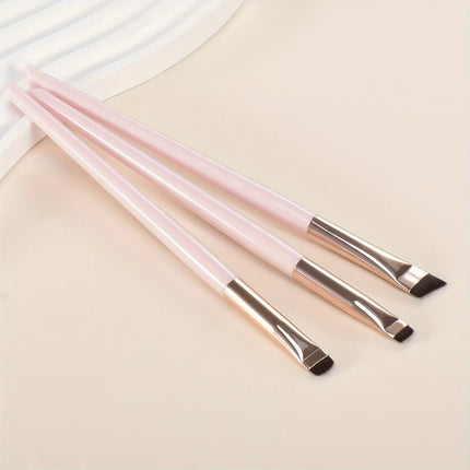 4pcs Blade Makeup Brushes Angled Thin Eyebrow Brush Flat Fine Eyeliner Brush Professional Liner Brow Make Up Tools