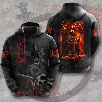 SLAYER ROCK Hoodies Men's 3D Printing Hoodie Men Women Sweatshirt Casual Oversized Man Clothing Streetwear Fashion Hoodies