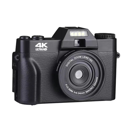4K HD Professional Digital Camera Camcorder WIFI Webcam Wide Angle 16X Digital Zoom 48MP Photography 3 Inch Flip Screen Recorder