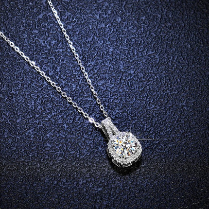 Sterling Silver 925 Moissanite Pendant Necklace For Women Trendy Design D Color VVS Pass Diamond Test Jewelry Gift GRA