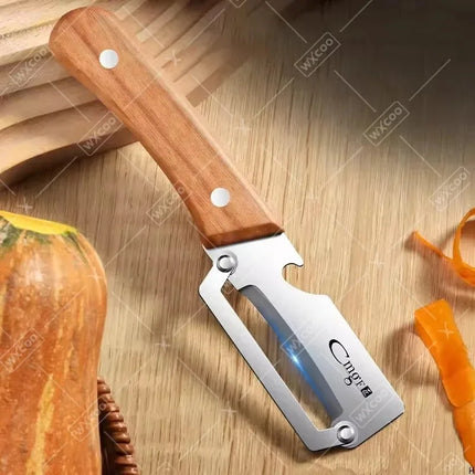 Stainless Steel 3-in-1 Kitchen Peeler Multifunction Kitchen Vegetable Peeler Fruit Slicing Knife Bottle Opener Specific Peeler
