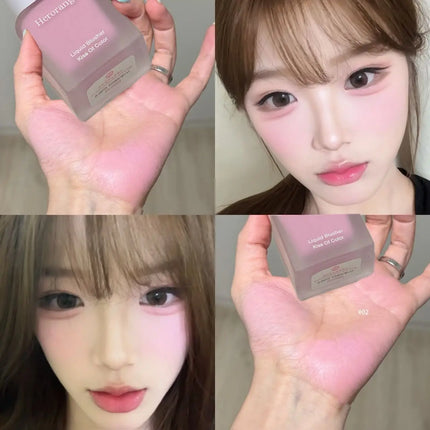 Herorange Hydrating Liquid Blush Lightweight Smooth Blend Non Cakey Natural Glow Long Lasting All Skin Types