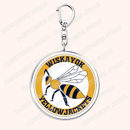 Yellowjackets Keychain for Accessories Bag Jackie Taylor Natalie Scatorccio Shauna Shipman Keyring Jewelry Fans Friends Gifts