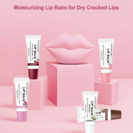 30pcs Lip Balm Set Hydrating and Moisturizing Natural Gloss and Moisturizing Dry Lips Suit Great Gift for Women on Valentine's D