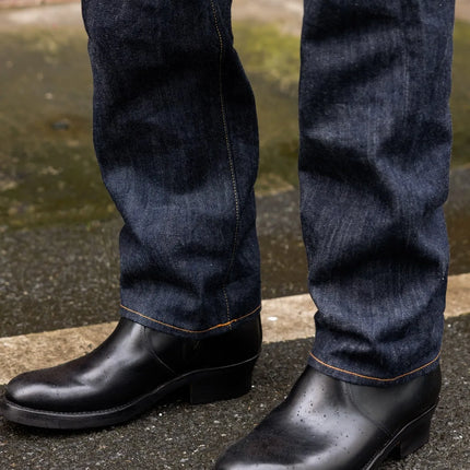Red Tornado 12.5oz Selvedge Jeans Slim Straight Leg Vintage Workwear Style Summer Five Pocket Denim Pants
