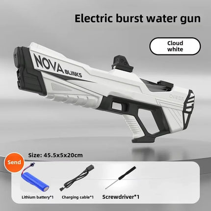 Electric Continuous Water Gun Fully Automatic Water Absorption Large Capacity Outdoor Battles Summer Water Fights Children Toys
