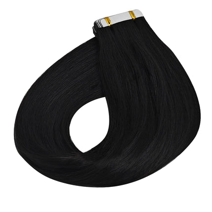 Straight Tape In Hair Extensions Skin Weft Tape In Hair Extensions 20Pcs 50G/Pack Adhesive Invisible 100% Real Human Hair Women