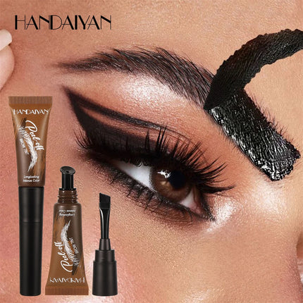 Tear-Off Eyebrow Gel And Brush Combined Long-Lasting Intense Color Sweat-Resistant Semi-permanent Peeling Brow Tint Eye Makeup