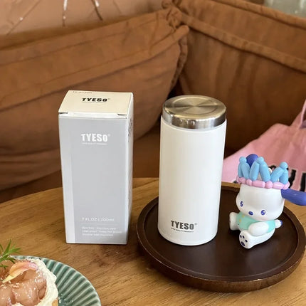 Tyeso Mini Vacuum Flasks 304 Stainless Steel Vacuum Insulated Water Bottle Lightweight Compact Travel Mug for Outdoor Office