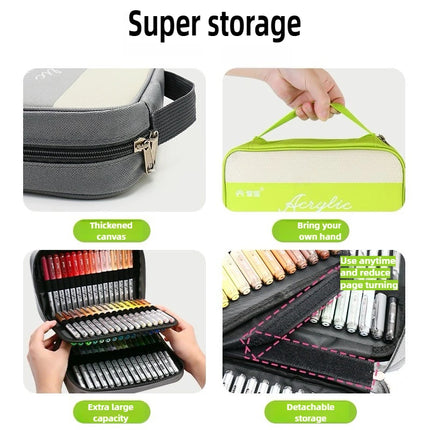GRASP 120/1 Colors Acrylic Marker Pens Waterproof Pen Soft Brush Nib Student Art for Glass Stone Art School Supplies Stationery