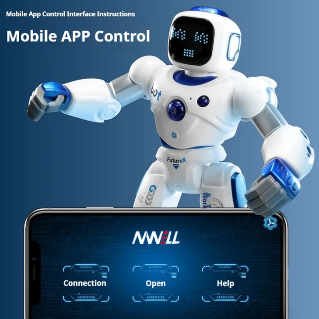 Futurex Ai Smart Remote Control Robot Voice Interaction Programmable App Control Dancing Educational Bluetooth Programming Gift