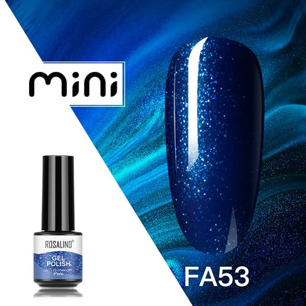 ROSALIND Shiny Gel Nail Polish Soak Off Gel Varnishes Nail Art Semi Permanent UV Glitter Nail Gel Polish Base Top Coat Enamel