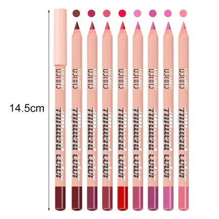 8 Color Waterproof Lip Liner Pencil Long Lasting Natural Lipliner Pen Red Contour Tint Sexy Dark Red Pink Matte Lipstick Pencil