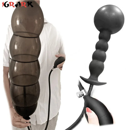 Adult Toys G spot Expansion Stimulate Sex Tool Inflatable Anal Butt Plug Dilator Big Dildo Insertion Male Prostate Toy Massager