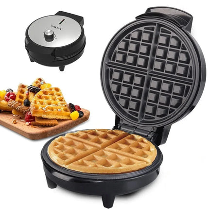 220V Household Waffle Machine Household Homemade Breakfast Sandwich Machine Adjustable Temperature Control Electric Cake Bell