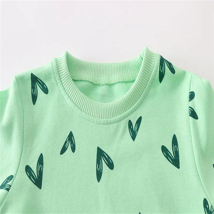 Jumping Meters Hot Selling Children's Clothing Autumn Spring Boys Girls Sweatshirts Long Sleeve Cotton O-neck Baby Sport Shirts