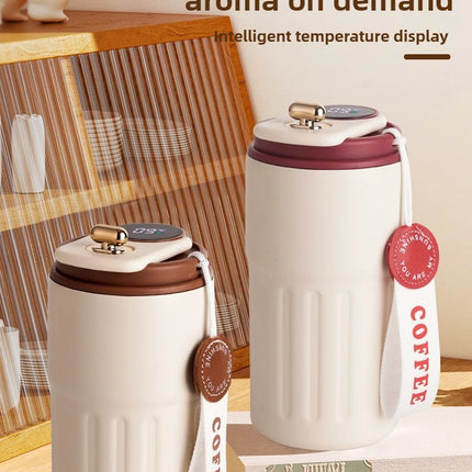 Smart Temp Display Stainless Steel Tumbler Mug Vacuum Insulated Coffee Cup Travel Thermos Cups Thermal Hot Water Bottle for Tea