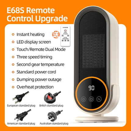 1200W Electric Heater Portable Fan Heaters Room Heater Home Office Desktop Heaters Warmer Machine For Winter Warmer for Home Use