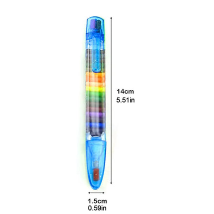 20Color Painting Crayons Portable Drawing Tools Perfect for School Art Drawing Creative Projects Rainbow Pens Children DIY Color
