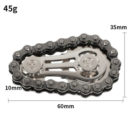 Metal Fingertip Gyro Sprocket Flywheel Fidget Spinner Antistress Anxiety Bicycle Chain Stress Anxiety ADHD Relief Fidgets Toy