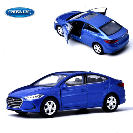 Welly 1/36 Hyundai ELANTRA Alloy Car Model Diecasts & Toy Vehicles Metal Toy Car Model High Simulation Collection Childrens Gift