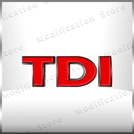 Creative 3D ABS TDI Letter Logo Emblem Car Fender Side Rear Tail Trunk Badge Sticker For Golf 4 5 6 MK4 MK5 Passat Jetta Polo