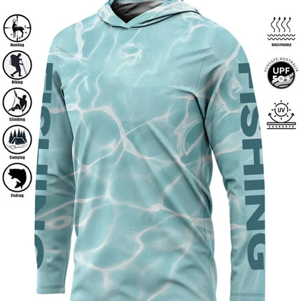 Fishing Shirt Hoodie,UPF 50+ Uv Protection Quick Dry Tops Breathable 2025 Outdoor Moisture Wicking Jersey Fishing Apparel shirts