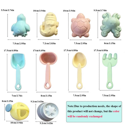 11 /1PCS Beach Toys for Kids Sand Toys Set for Toddlers Sandbox Toys with Bucket Shovel Rake Set Summer Outdoor Children Gift