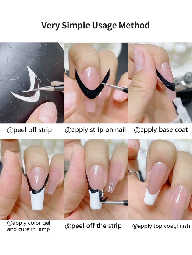 Nail Art Stickers & Tweezers / Stickers Ongles & Pince