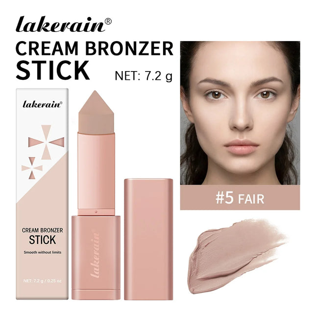 2 IN 1 Cream Bronzer And Contour Stick Waterproof Highly Pigmented Instant Depth & Dimension Contouring Face Makeup Cosmetics