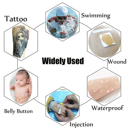 10M Tattoo Bandage Roll Transparent Tattoo Film Waterproof Protective Skin Wound Repair Film Tattoo Wrap Roll Tattoo Accessories