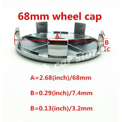 4pcs 3D new black for 56mm 60mm 65mm 68mm Car emblem Wheel hub Center Cap Badge covers sticker Decal styling Accessories