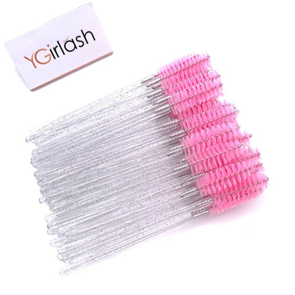 50/10 PCS/Pack Disposable Eyelash Swab Mini Individual Lash Applicators Mascara Brush Eyelashes Extension For Maquillaje Makeup