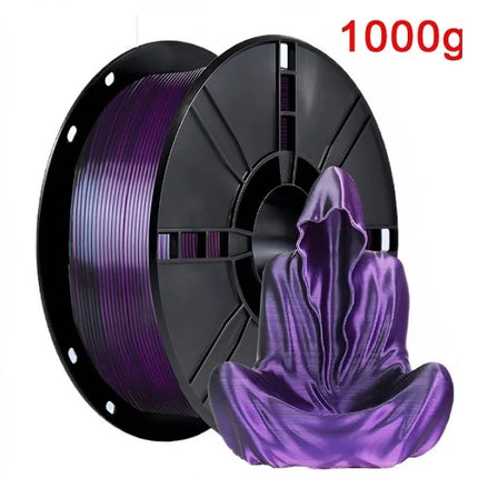 Dual Color Filament Silk PLA 1.75mm 1kg/500g/250g 3D Printer Filament High SpeedShiny PLA Multicolor Black Red Blue Bundle