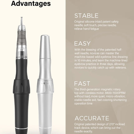 FAMISOO Tattoo Machnie Permanent Makeup Machines Makeup Tattoo Pen for Eyeliner Lip Eyebrow Permanent Makeup Tattoo Supplies