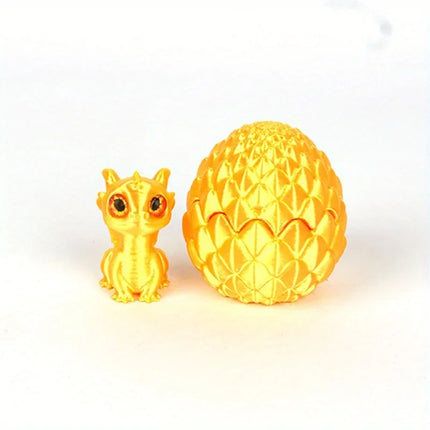 3D Printed Multi-Color Dinosaur Egg Set with Flip Lid - Unique Creative Desktop Decoration Gift Idea