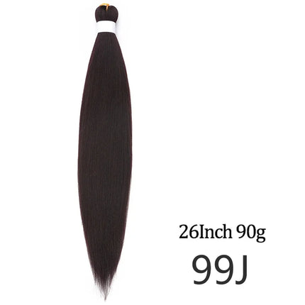 Pre-stretched long braided hair 26-inch crochet braided hair synthetic African Ombre giant Xpression braided hair