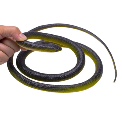 Large 1.23m Realistic Snake Teasing Friends Scary Artificial Serpent Rubber Stretchable Simulation Anaconda Kids Toy