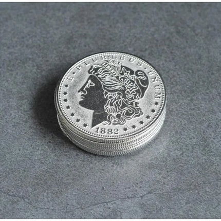 10pcs Super Thin Palming Coins (Half Dollar/Morgan) Magic Tricks Appearing/Vanishing Coin Magia Accessories Gimmicks Props Fun