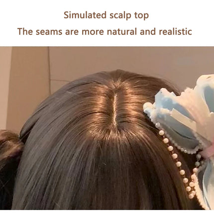 High-Quality Roman Curly Synthetic Hair Detachable Ponytail Suitable For Women Daily Anime Role-Playing Lolita Wig Protein Silk