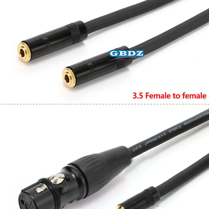NEUTRIK's REAN jack 3.5mm 1/8" Stereo Headphone Plug Male Female Pair Recording Line Plug Gold Plated 3 Pole Repair Welding Plug