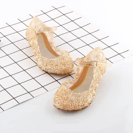 2025 New girls' Frozen mermaid princess cute sandals shoes non-slip soft sole sports shoes for girl gift