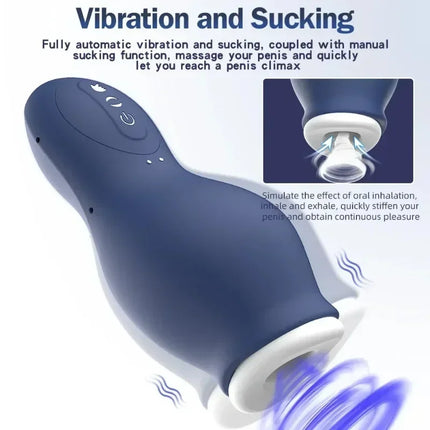 Automatic Sucking Men's masturbation Cup Blowjob Orgasm Erotic Pocket Pussy Stroker Penis Vacuum Training Cup Adult Sex Toys 18+