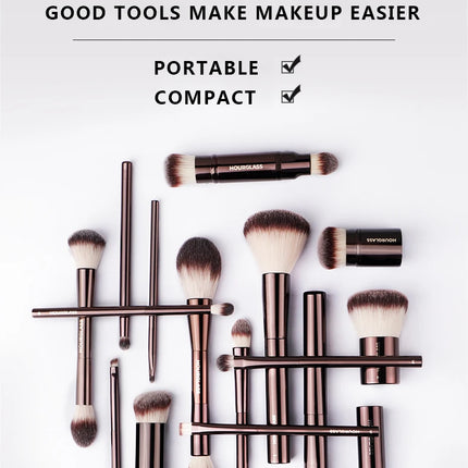 Hourglass Makeup Brush- No.17 Lighting Edit Brush Soft Fiber Hair Double Head Highlight Fashion Design Single Face Brush