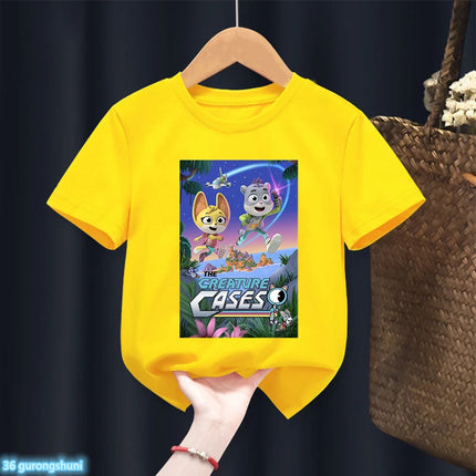 T-Shirt For Boys/Girls Funny Animethe Creature Cases Cartoon Print Tshirt Kids Summer Fashion Boys Clothes Short Sleeve Tops