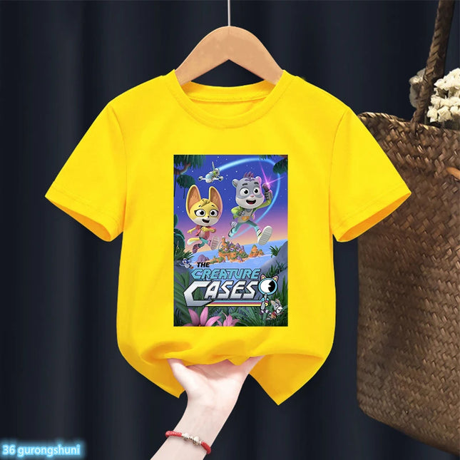 T-Shirt For Boys/Girls Funny Animethe Creature Cases Cartoon Print Tshirt Kids Summer Fashion Boys Clothes Short Sleeve Tops