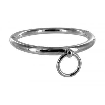 Metal Lockable Neck Cuff O-Ring Collar Choker Posture Bondage Choker Restraint BDSM Sex Toys for Women Adult Roleplay