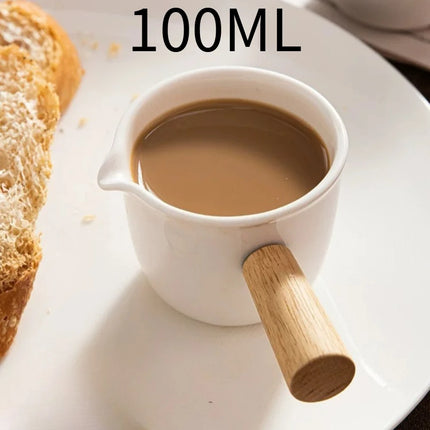 Striped Simplicity Handwork Small Milk Pot Heat-resistant Glass Exquisite Milk Cup Tea Dispenser Milk Pot Espresso Measuring Cup